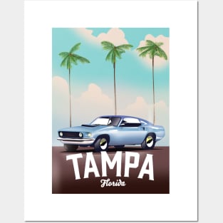 Tampa Florida Auto travel poster Posters and Art